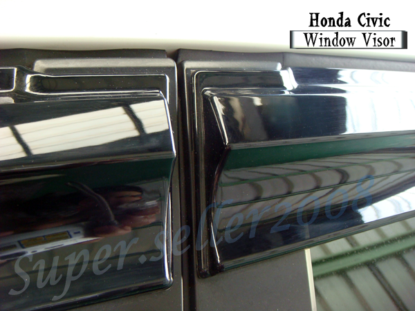 HONDA CIVIC 2006 UP MUGEN STYLE WINDOW VISOR 2007 JDM ☜  